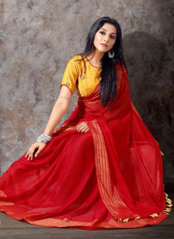 KF KALPATRU NILGIRI Fancy Designer Latest Festive Wear Heavy Cotton Silk Stylish Saree Collection